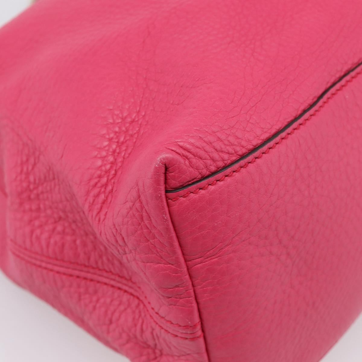 Gucci Soho Chain Strap Leather, Pink, Leather, Shoulder Bag