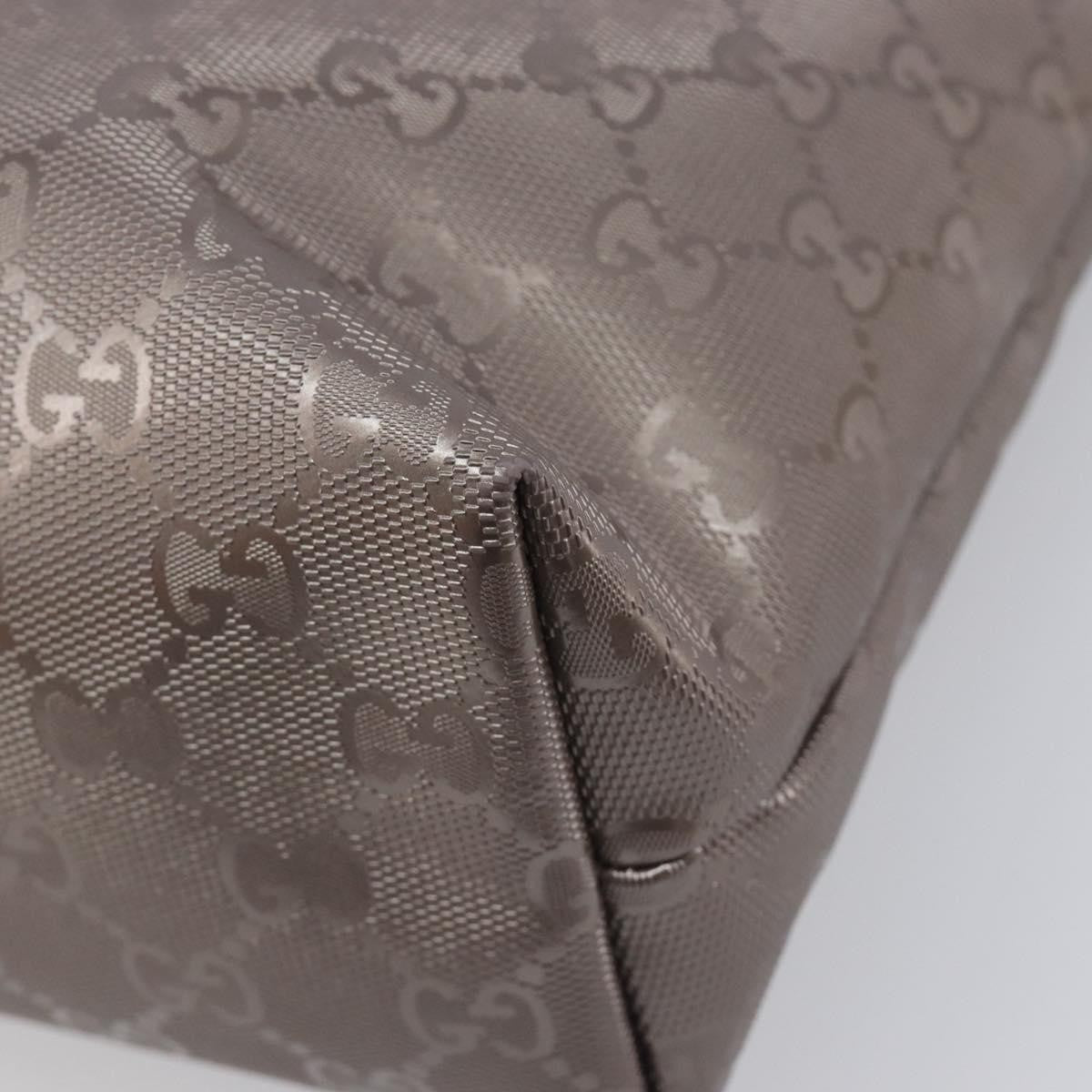 Gucci Tote GG Imprime, Silver, Canvas, Tote Bag