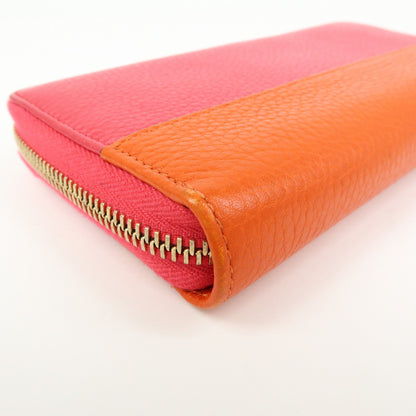 Gucci Bamboo Tassel Zip Leather, Pink, Leather, Wallet