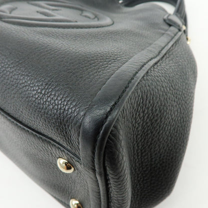 Gucci Soho Leather, Black, Leather, Shoulder Bag