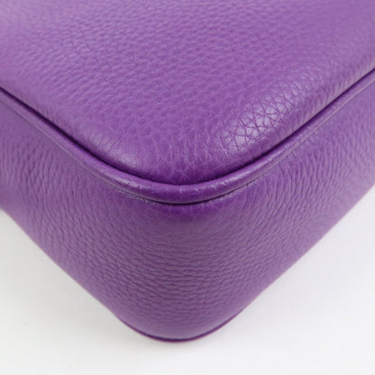 Gucci Soho Disco Leather, Purple, Leather, Crossbody Bag