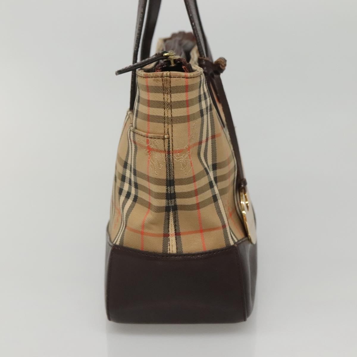 Burberry Nova Check Tote canvas check pattern, Beige, Canvas, Handbag