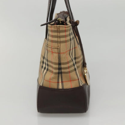 Burberry Nova Check Tote canvas check pattern, Beige, Canvas, Handbag