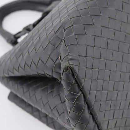 Bottega Veneta Roma Intrecciato Nappa, Gray, Leather, Handbag