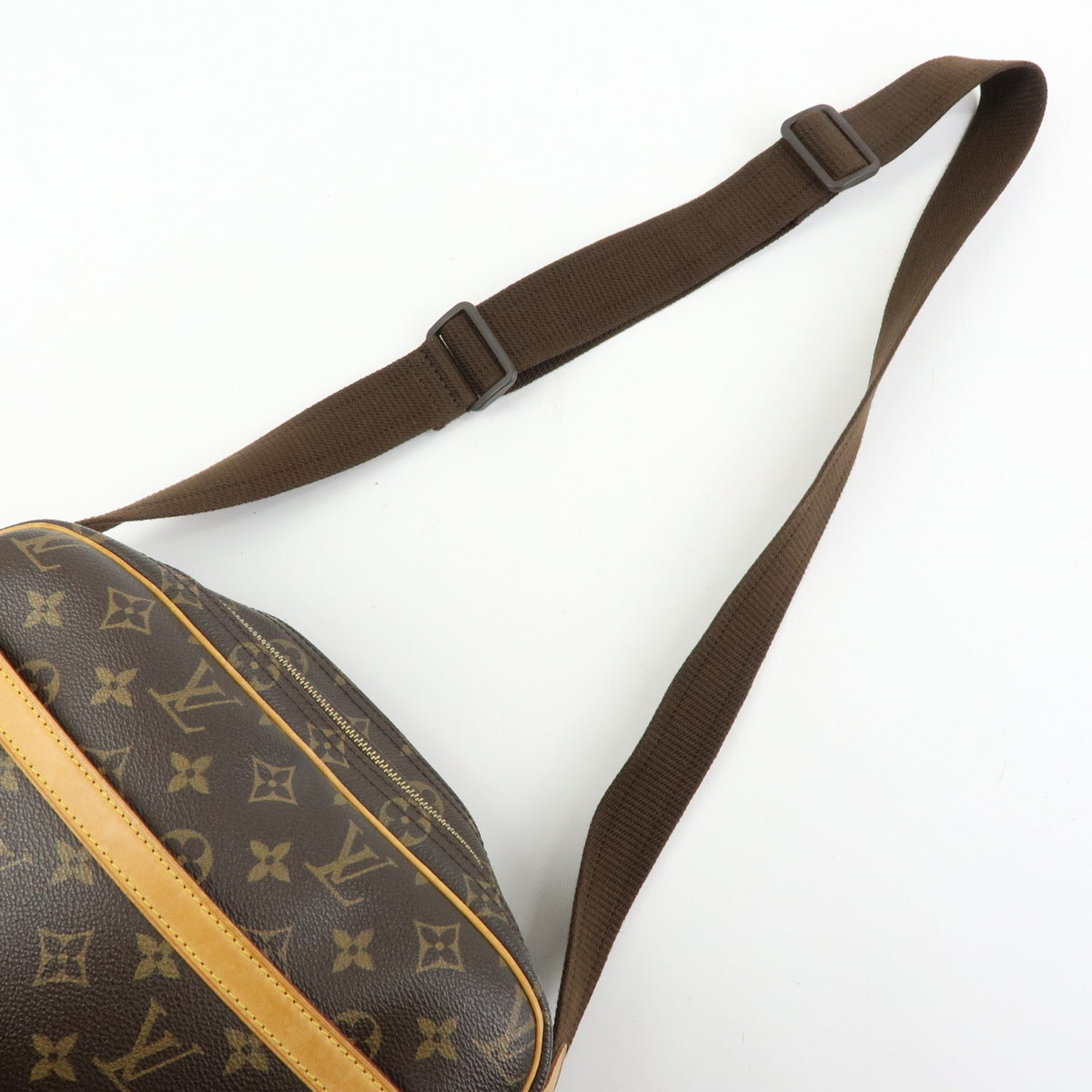 Louis Vuitton Reporter Monogram Canvas, Brown, Canvas, Shoulder Bag