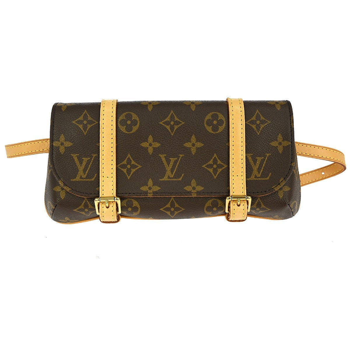 Louis Vuitton Marelle Monogram, Brown, Canvas, Clutch
