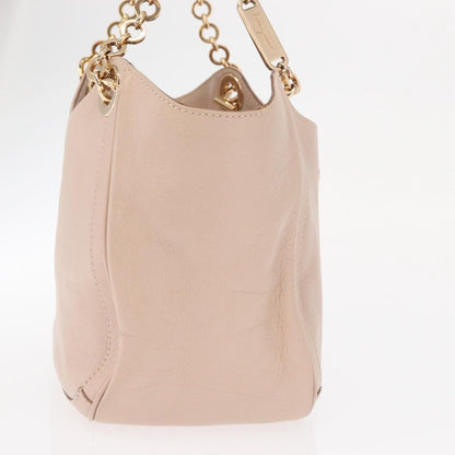 Salvatore Ferragamo Betulla Chain Tote Leather, Pink, Leather, Handbag