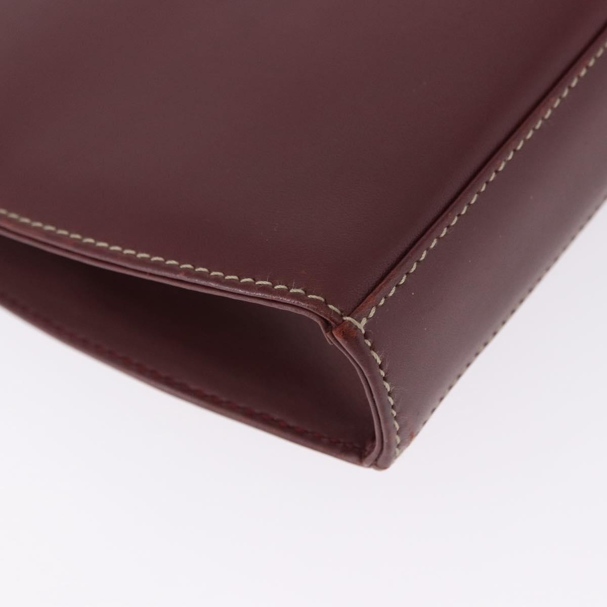 Cartier Must de Cartier Clutch Leather, Burgundy, Leather, Clutch