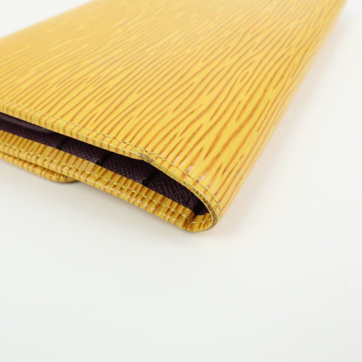 Louis Vuitton Porte Tresor International Epi Leather, Yellow, Leather, Wallet