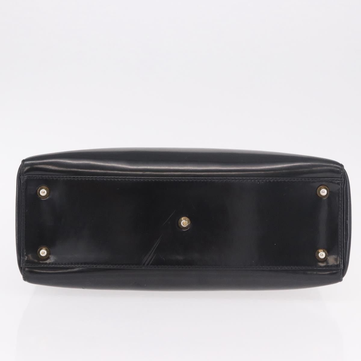 Christian Dior Vintage Lady Dior Patent, Black, Patent Leather, Handbag