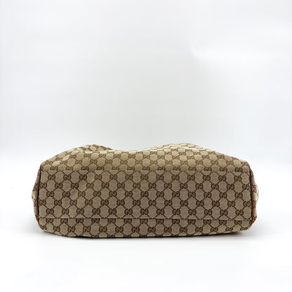 Gucci Sukey Canvas, Beige, Canvas, Handbag