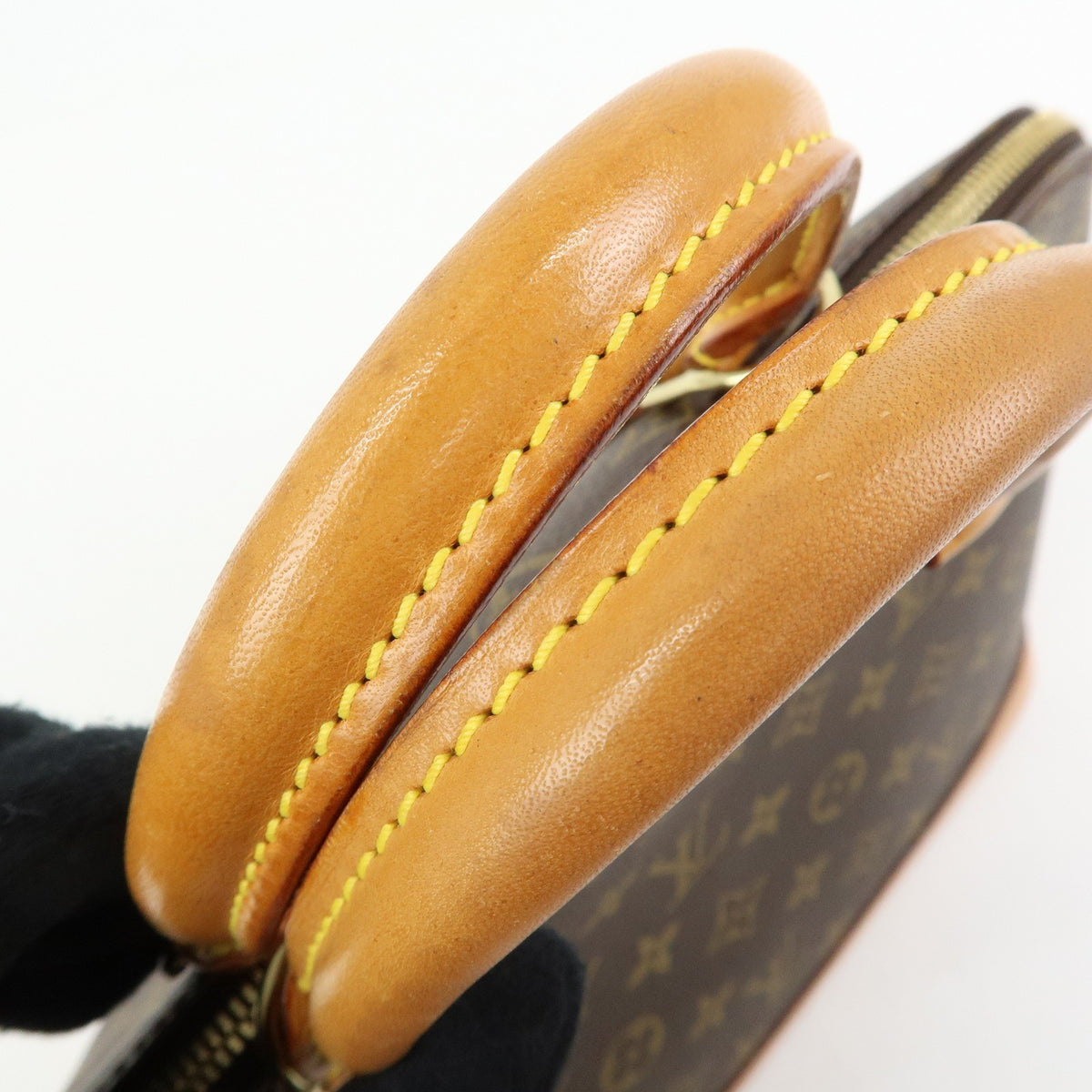Louis Vuitton Alma Monogram Canvas, Brown, Canvas, Handbag