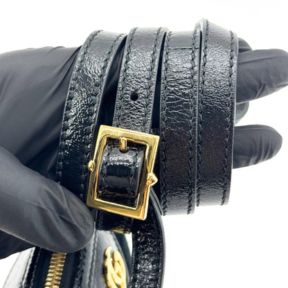 Gucci Ophidia Dome Suede, Black, Velvet, Shoulder Bag