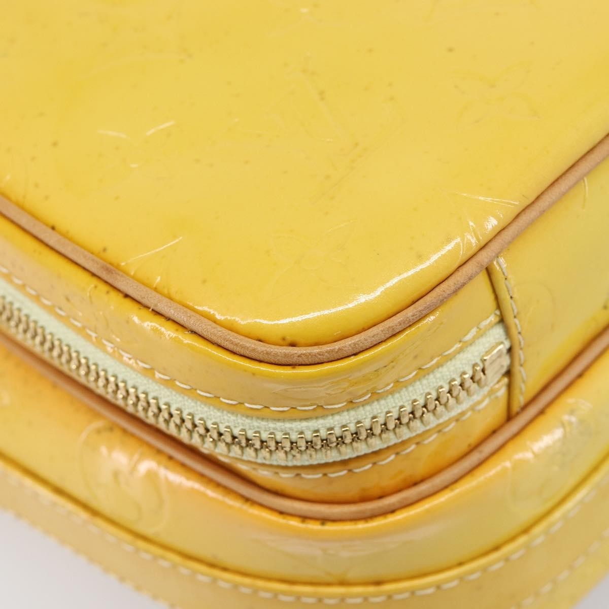 Louis Vuitton Wooster Monogram Vernis, Yellow, Patent Leather, Handbag