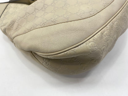 Gucci Charlotte Guccissima Leather, Beige, Leather, Tote Bag