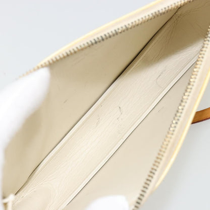 Louis Vuitton Lexington Pochette Monogram Vernis, Beige, Patent Leather, Clutch