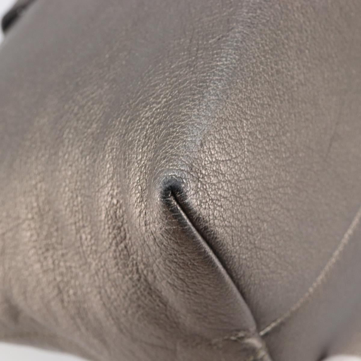 Salvatore Ferragamo Vala tote Leather, Silver, Leather, Tote Bag
