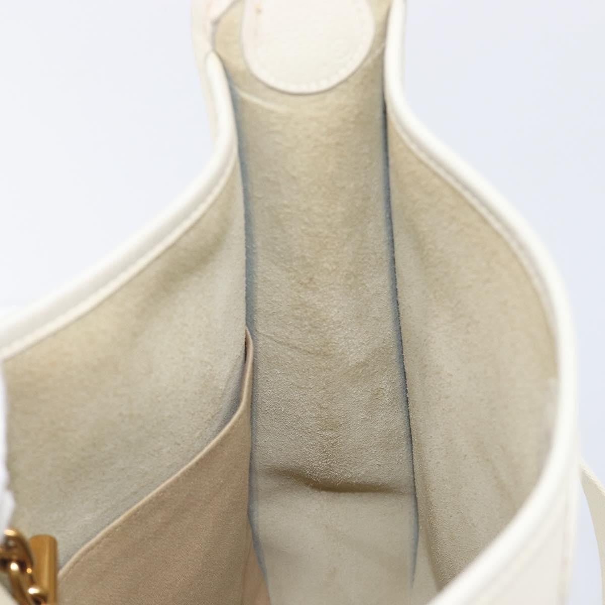 Hermes Vespa Courchevel, White, Leather, Shoulder Bag