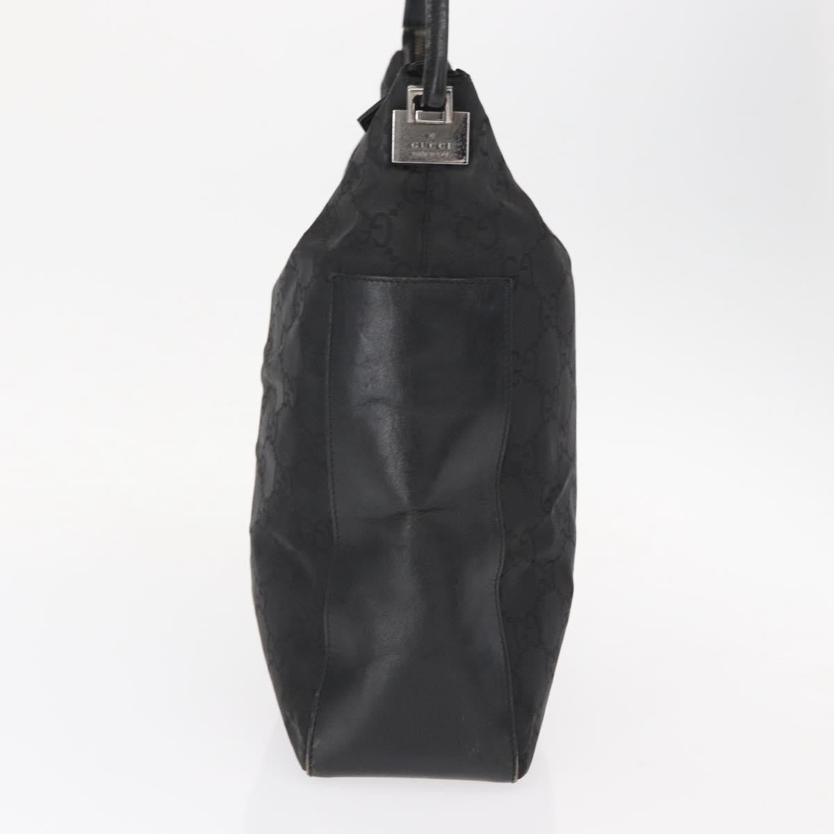 Gucci Vintage Hobo GG Canvas and leather, Black, Canvas, Shoulder Bag