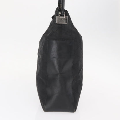 Gucci Vintage Hobo GG Canvas and leather, Black, Canvas, Shoulder Bag
