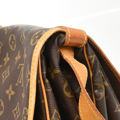 Louis Vuitton Saumur Monogram Canvas, Brown, Canvas, Shoulder Bag