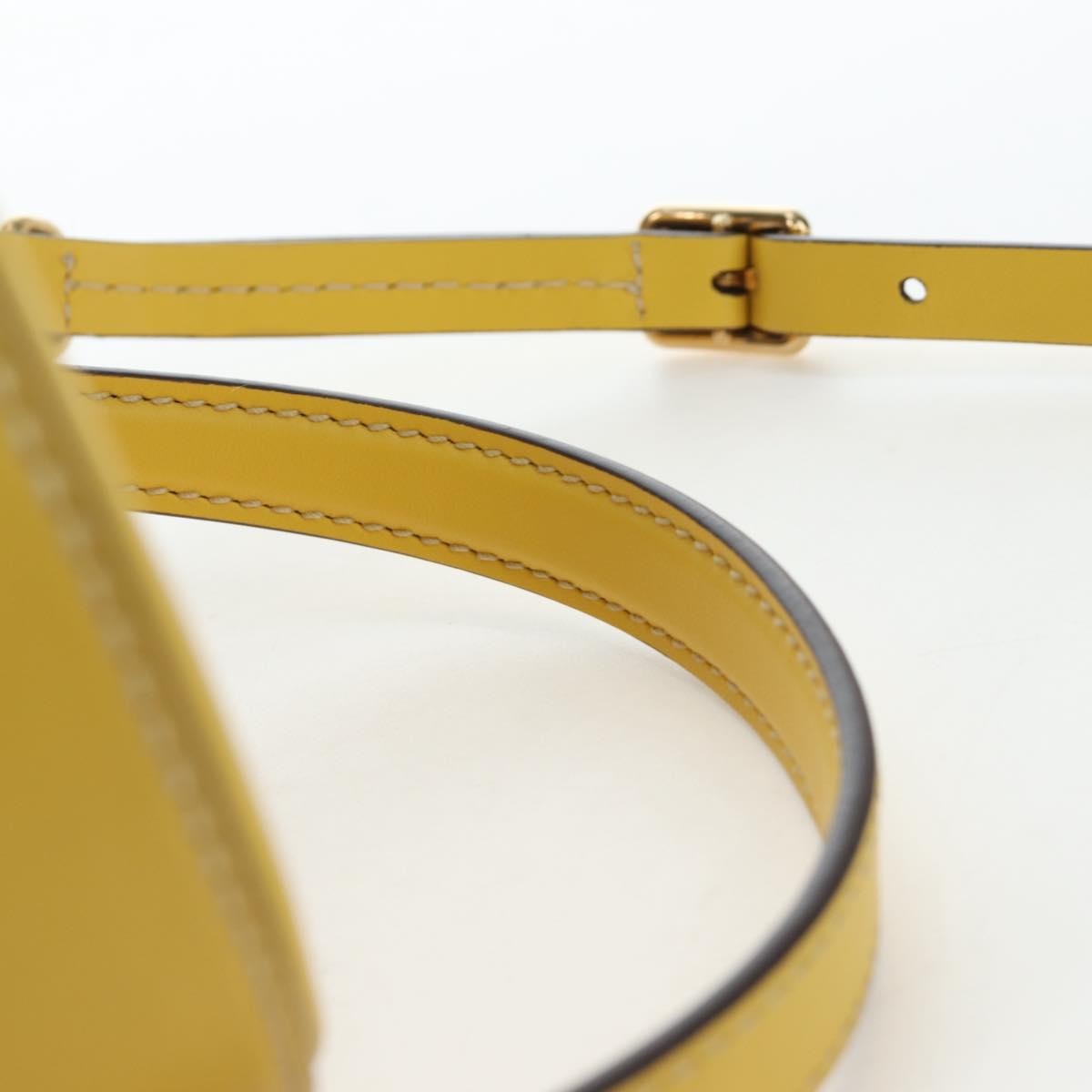 Miu Miu Vintage Leather, Yellow, Leather, Handbag