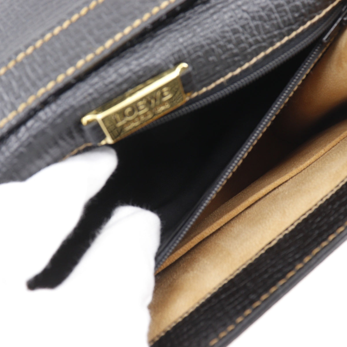 Loewe Barcelona Dome Top Handle Leather, Black, Leather, Handbag