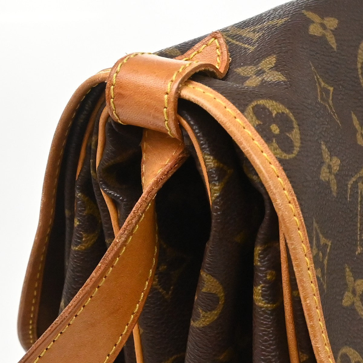 Louis Vuitton Saumur Monogram Canvas, Brown, Canvas, Shoulder Bag