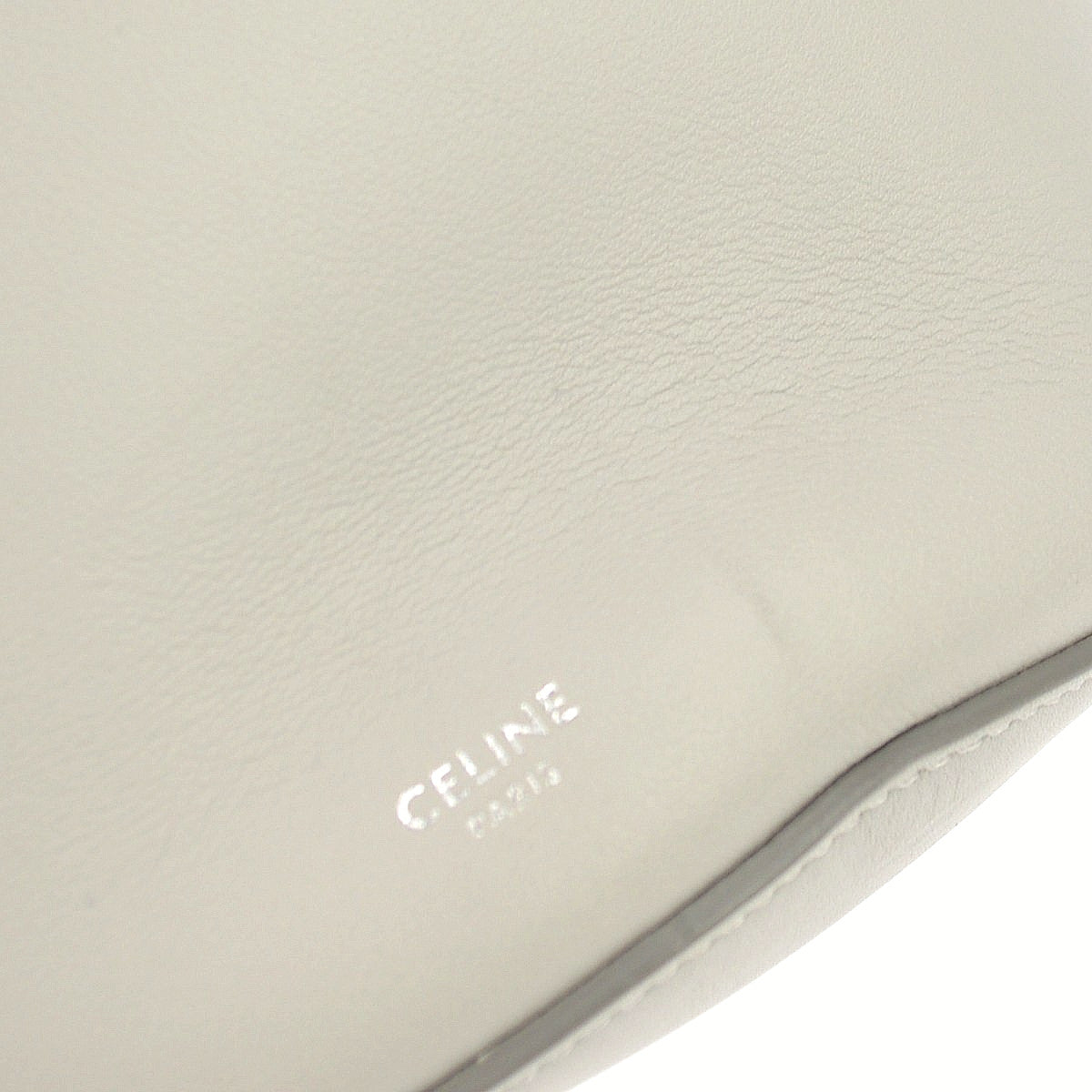 Celine Big Bag Bucket Leather, Gray, Leather, Handbag