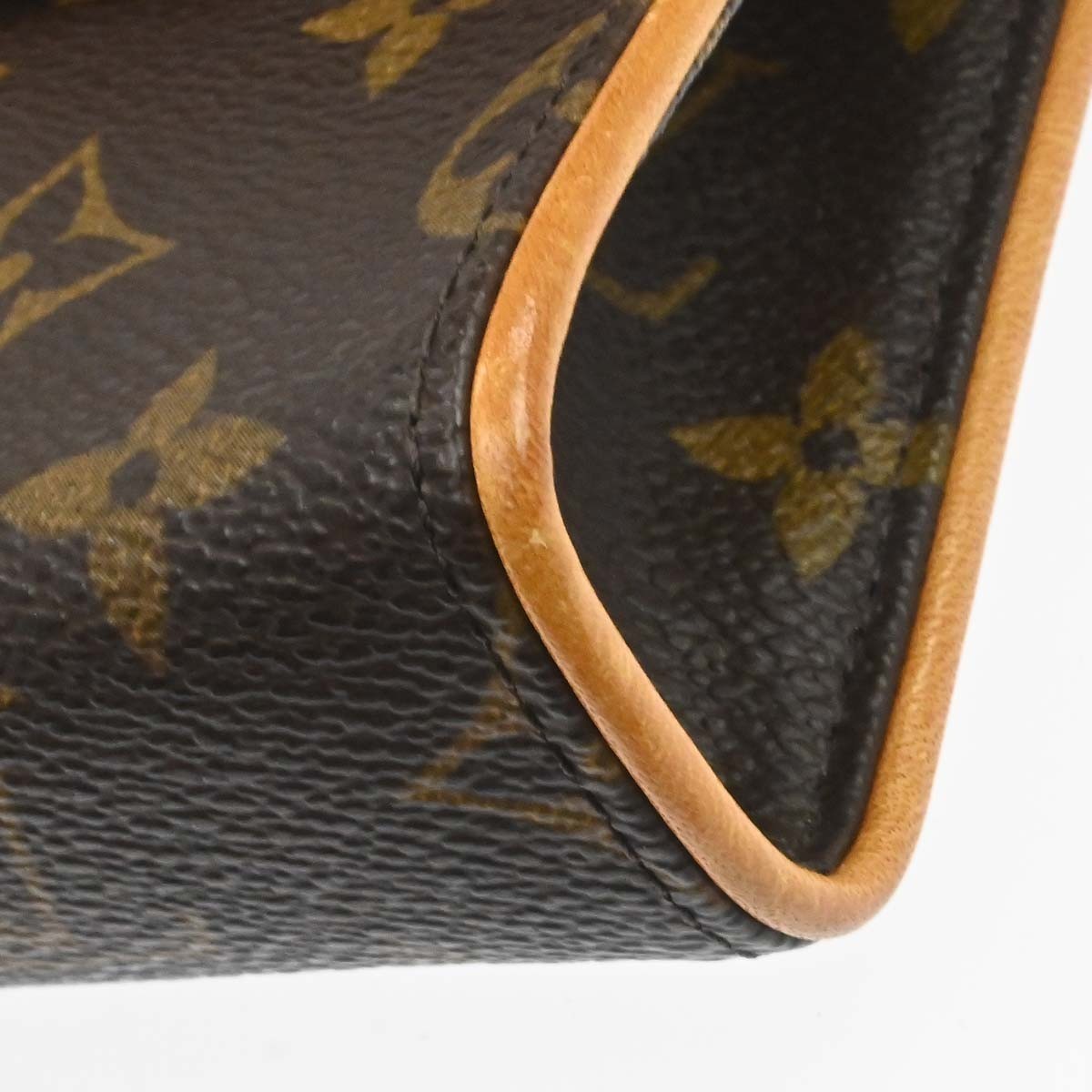 Louis Vuitton Florentine Pochette Monogram Canvas, Brown, Canvas, Clutch