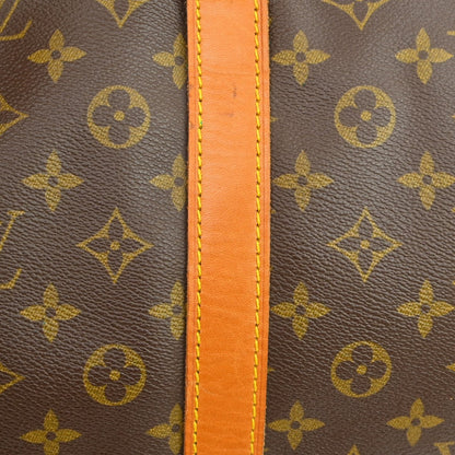 Louis Vuitton Keepall Bandoulière Monogram, Brown, Canvas, Travel Bag