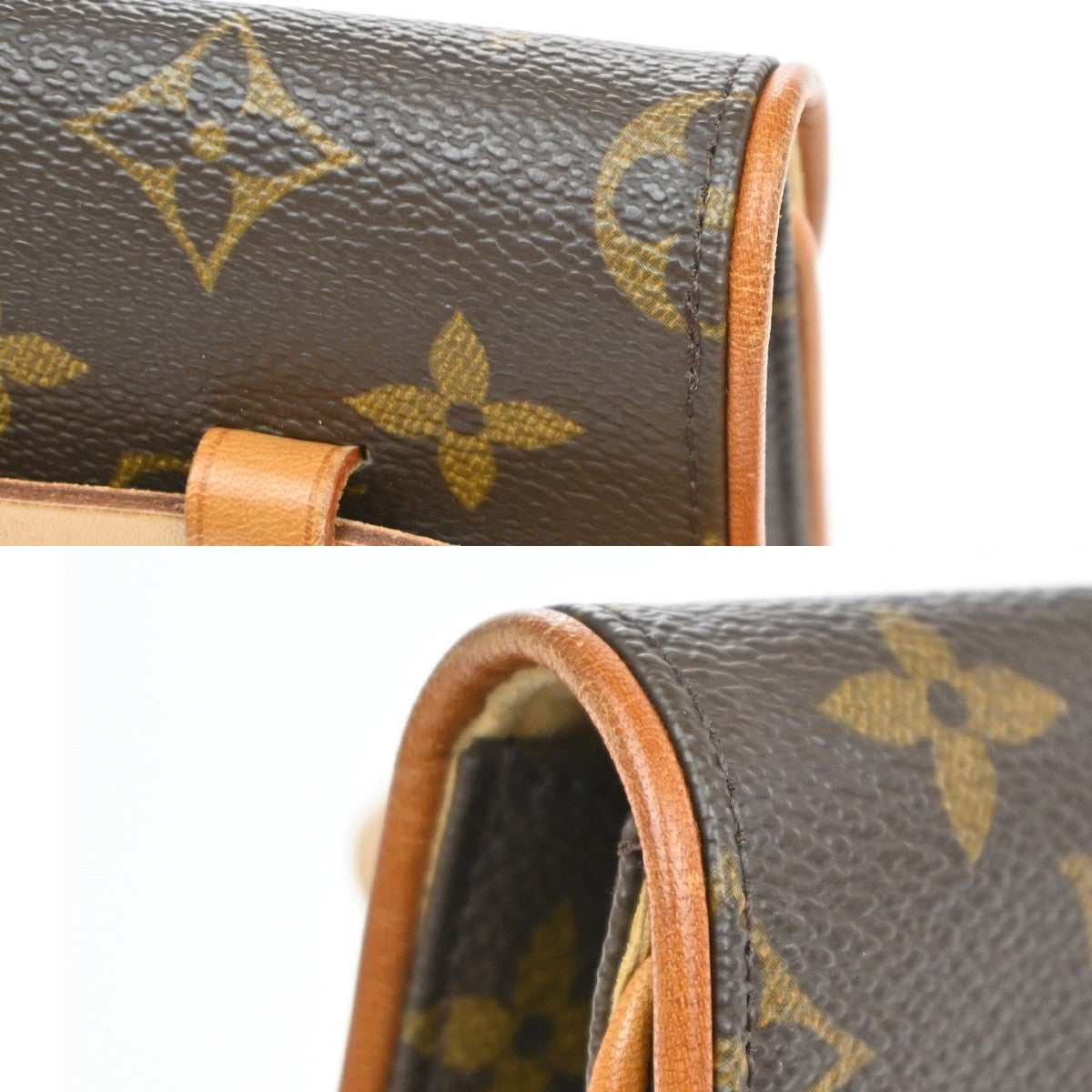 Louis Vuitton Florentine Canvas, Brown, Canvas, Clutch