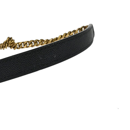 Saint Laurent Vinyle Round Camera Matelasse Chevron Leather, Black, Leather, Crossbody Bag