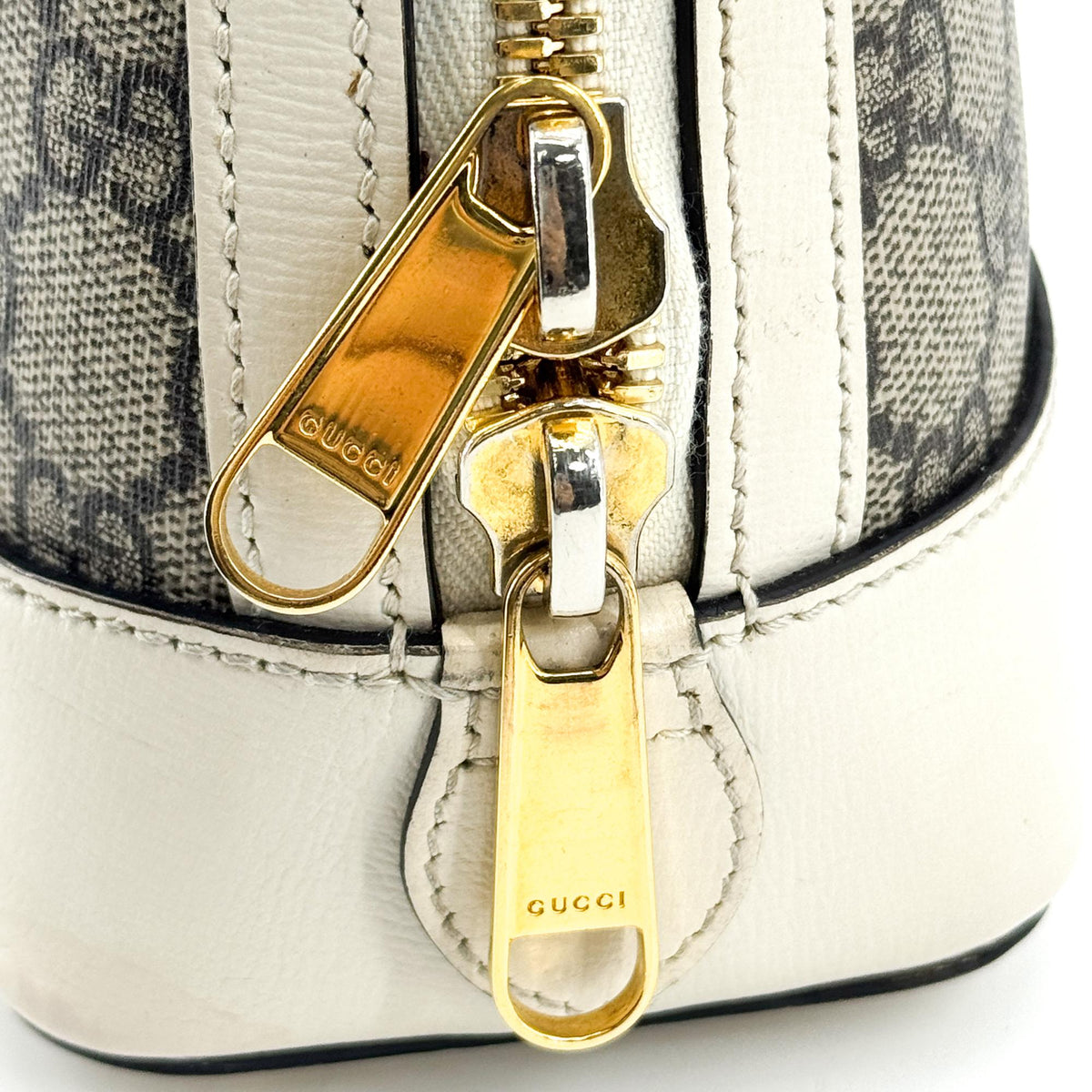 Gucci Horsebit 1955 Top Handle GG Coated Canvas with Leather, Beige, Canvas, Handbag