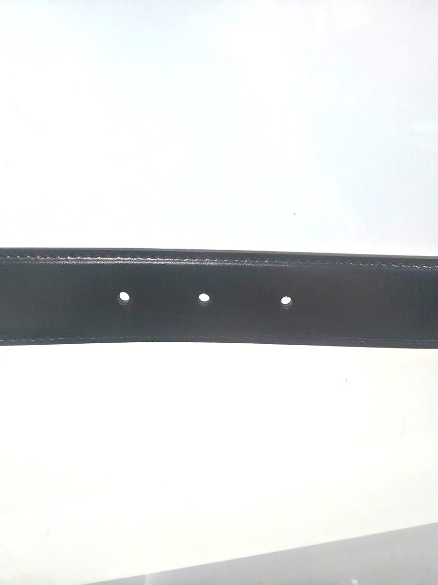 Gucci G Buckle Belt Leather, Black, Leather, Belt