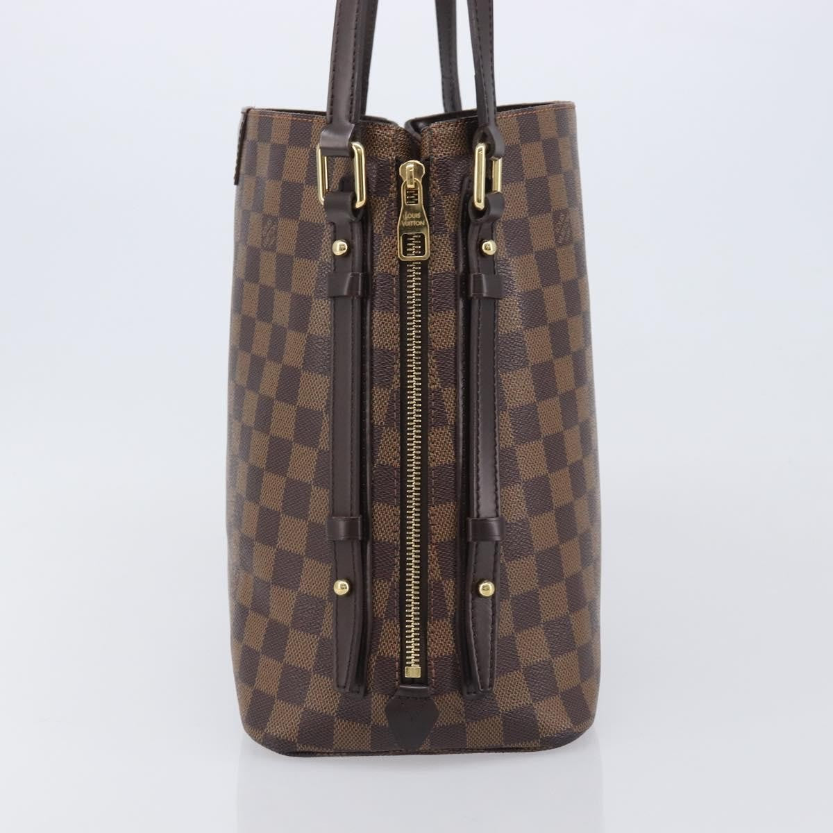 Louis Vuitton Cabas Rivington Damier, Brown, Canvas, Tote Bag