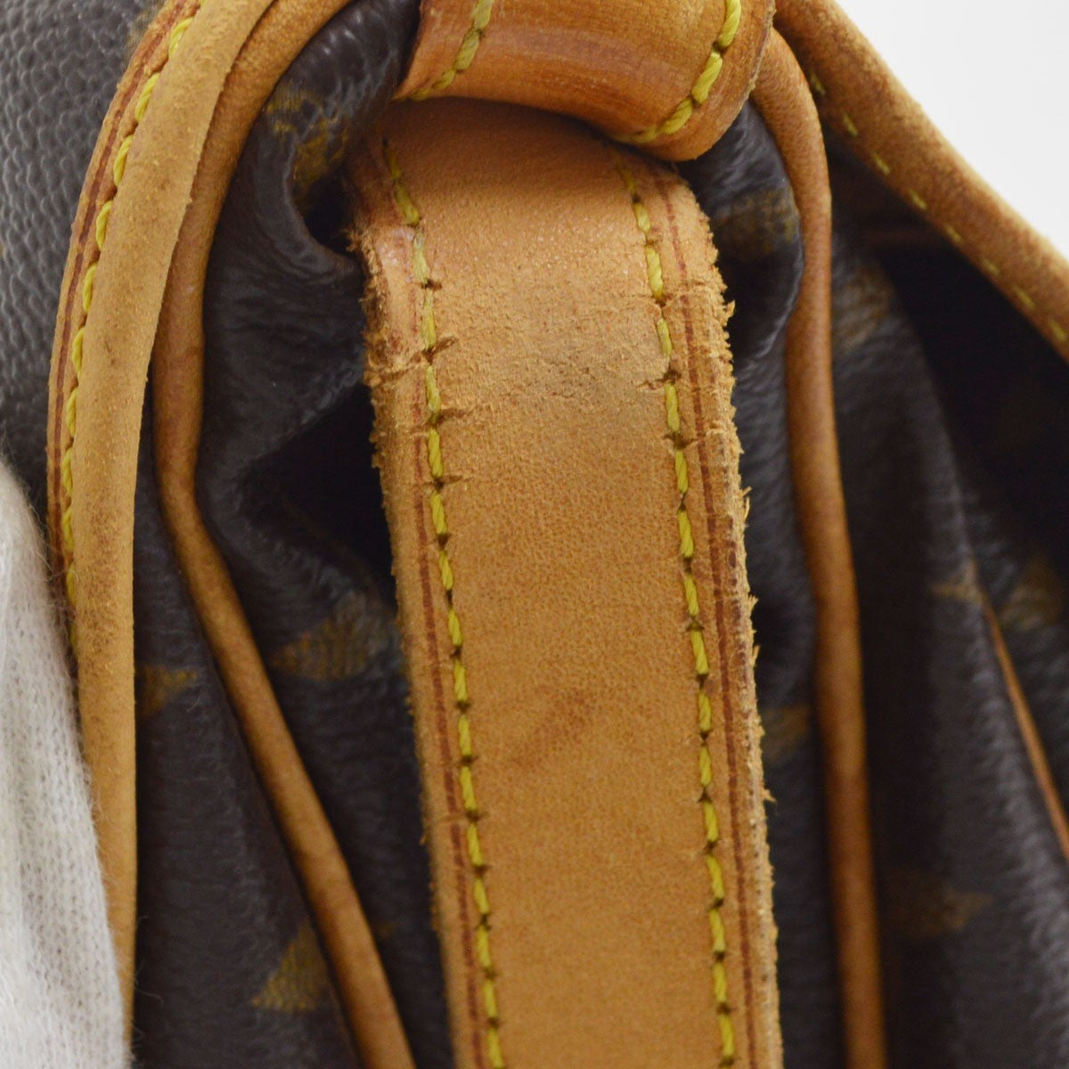 Louis Vuitton Saumur Monogram Canvas, Brown, Canvas, Handbag