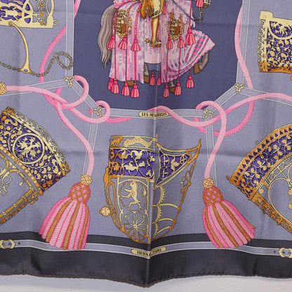 Hermes Carré 90 Silk multicolor, Blue, Silk, Scarf