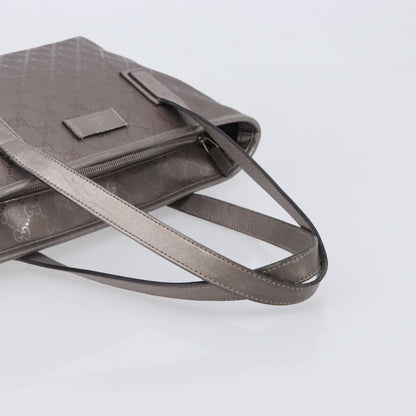 Gucci Tote GG Imprime, Silver, Canvas, Tote Bag