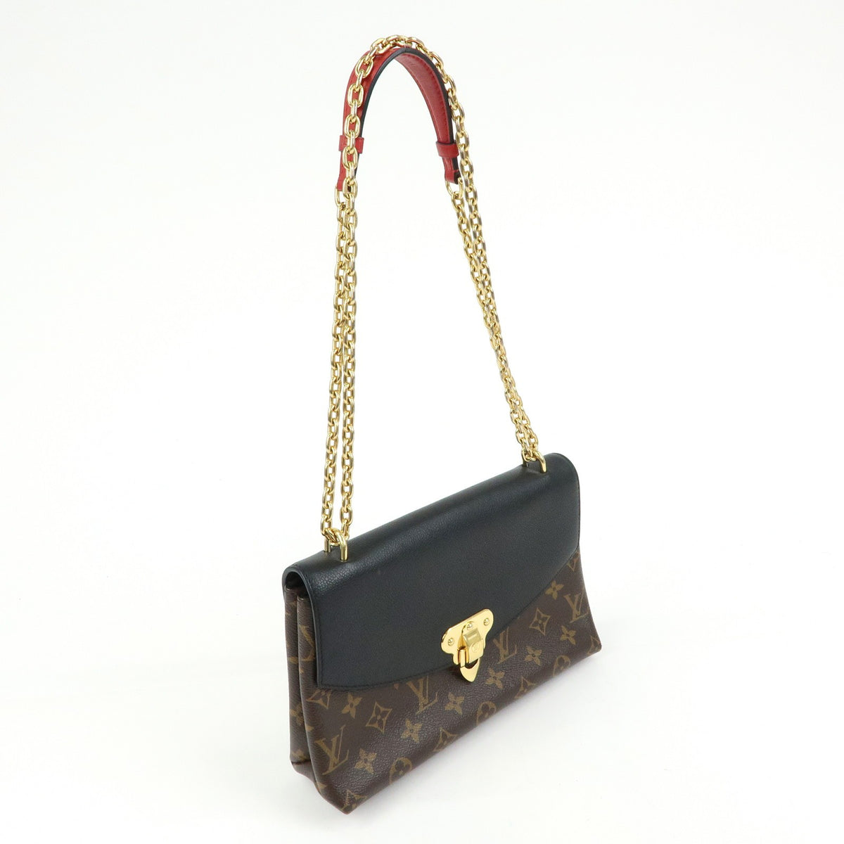 Louis Vuitton Saint Placide Monogram Canvas and Leather, Brown, Canvas, Handbag