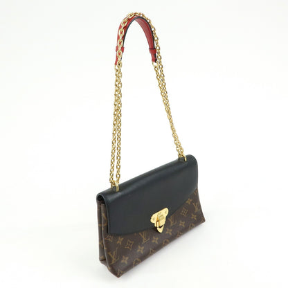 Louis Vuitton Saint Placide Monogram Canvas and Leather, Brown, Canvas, Handbag