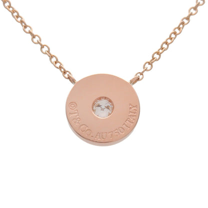 Tiffany & Co. 1837 Circle Pendant 18K Rose Gold with Diamond, Gold, Rose Gold, Necklace