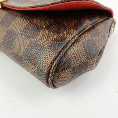 Louis Vuitton Favorite Damier, Brown, Canvas, Handbag