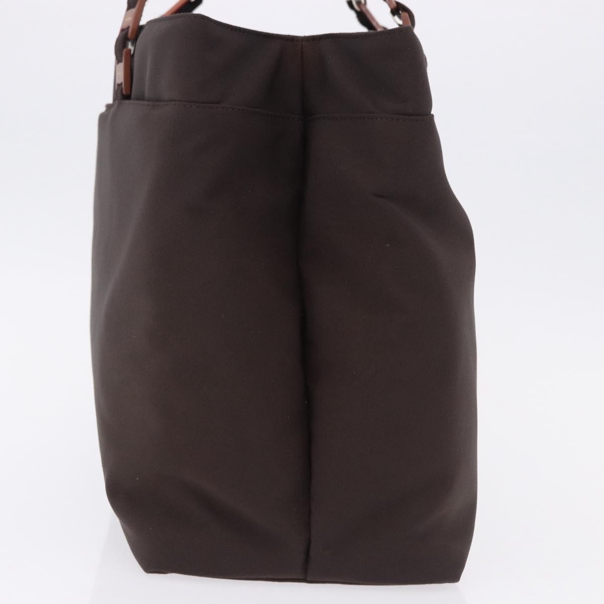 Salvatore Ferragamo Gancini Canvas, Brown, Canvas, Crossbody Bag