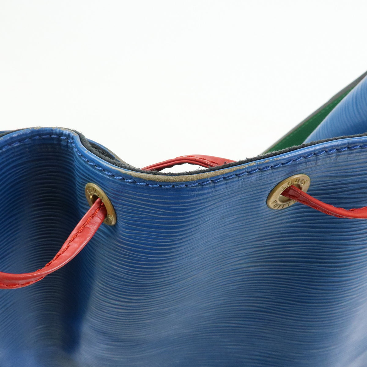 Louis Vuitton Tricolor Noe Epi Leather, Blue, Leather, Handbag
