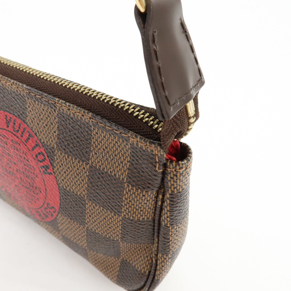 Louis Vuitton Pochette Accessoires Limited Edition Damier, Brown, Canvas, Clutch
