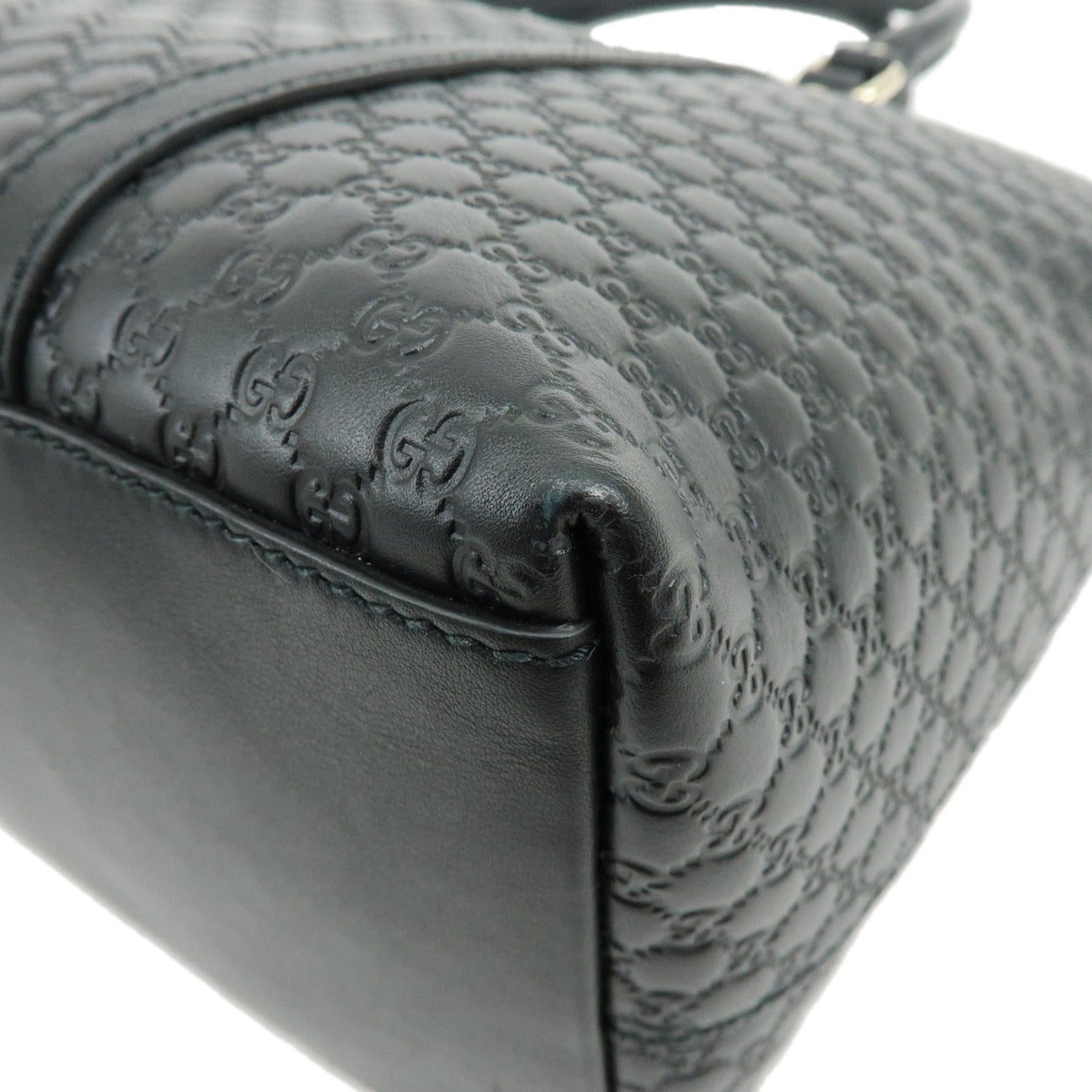 Gucci Guccissima GG Leather, Black, Leather, Handbag
