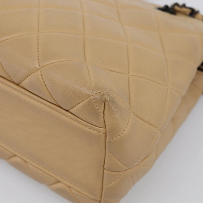 Chanel City Shopping Quilted Caviar, Beige, Leather, Tote Bag