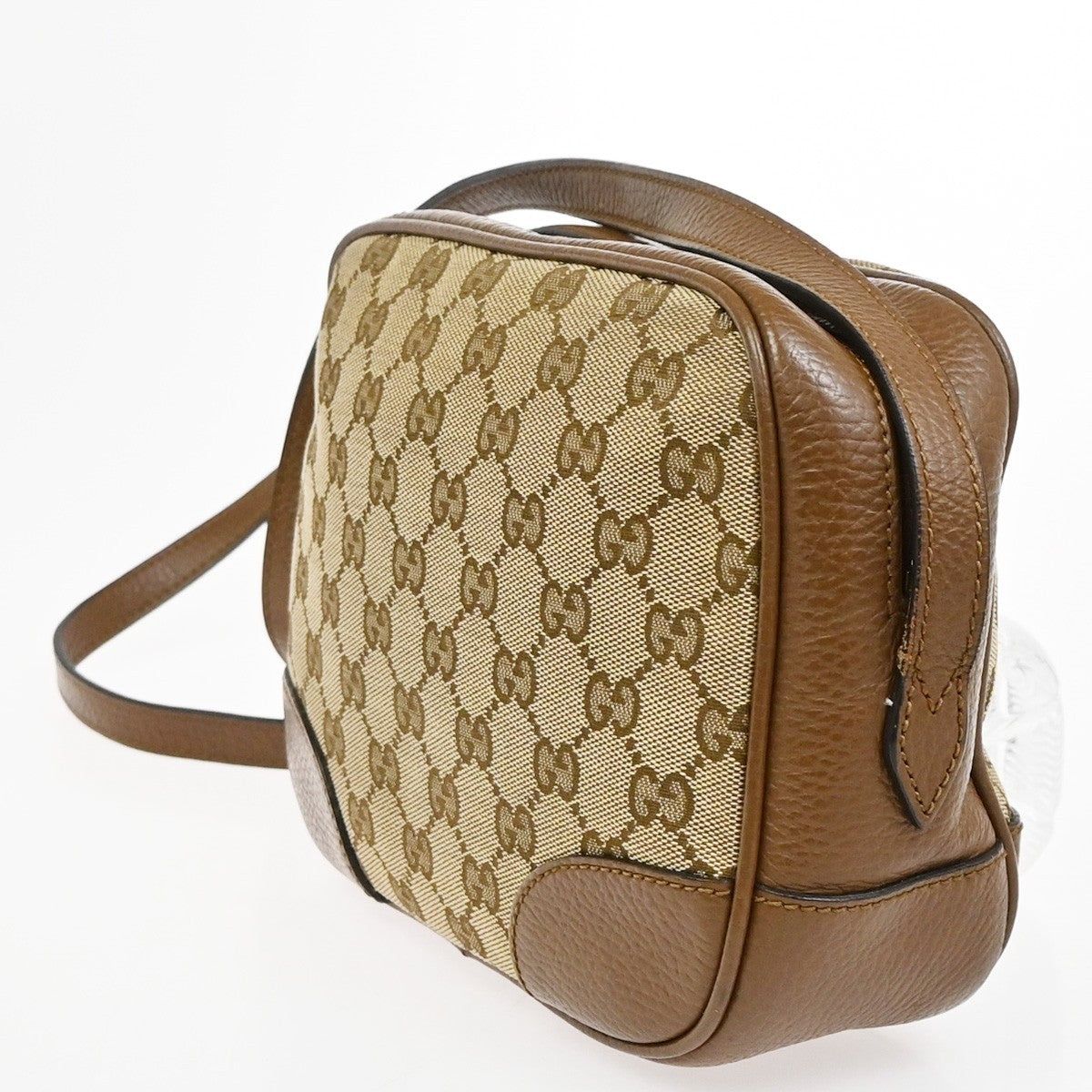 Gucci Bree Disco GG Canvas with Leather, Brown, Canvas, Crossbody Bag