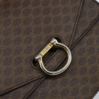 Celine Vintage Top Handle Macadam Canvas, Brown, Canvas, Handbag